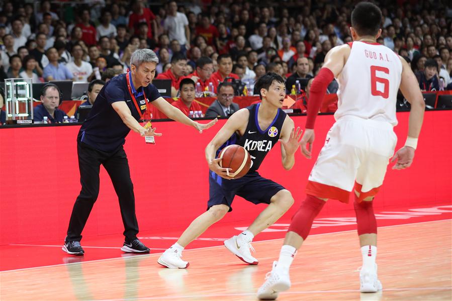 (SP)CHINA-GUANGZHOU-BASKETBALL-FIBA WORLD CUP-GROUP M-CHN VS KOR(CN)