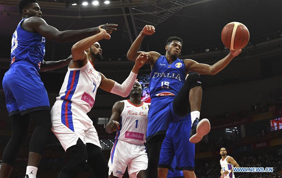 (SP)CHINA-WUHAN-BASKETBALL-FIBA WORLD CUP-GROUP J-PUR VS ITA(CN)