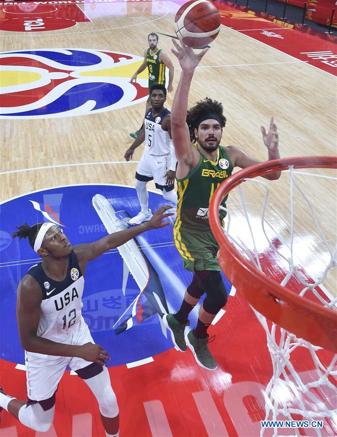 (SP)CHINA-SHENZHEN-BASKETBALL-FIBA WORLD CUP-GROUP K-USA VS BRAZIL(CN)