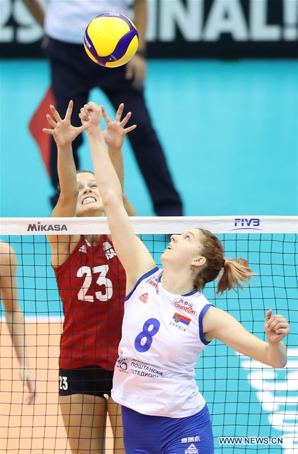 (SP)JAPAN-HAMAMATSU-VOLLEYBALL-WOMEN'S WORLD CUP-US VS SERBIA