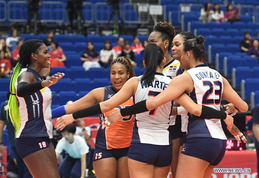 (SP)JAPAN-YOKOHAMA-VOLLEYBALL-WOMEN'S WORLD CUP-CHN VS DOM