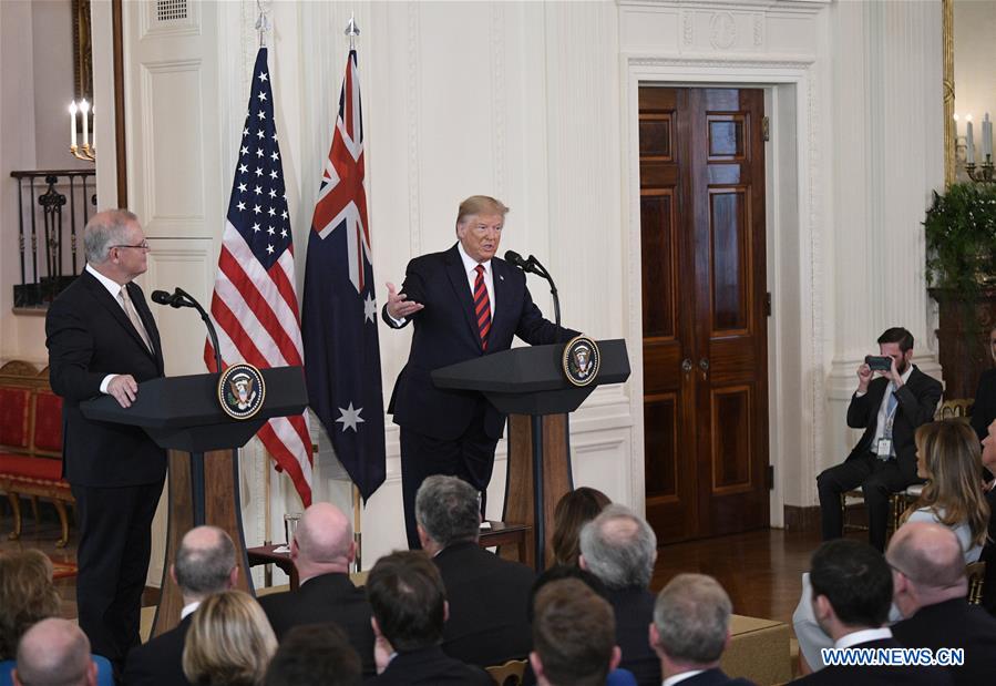 U.S.-WASHINGTON D.C.-TRUMP-AUSTRALIA-PM-PRESS CONFERENCE