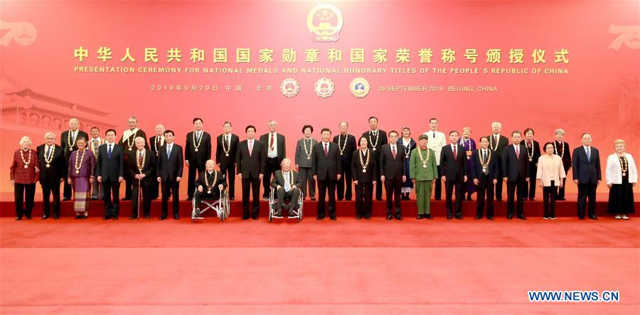 CHINA-BEIJING-NATIONAL MEDALS AND HONORARY TITLES-PRESENTATION CEREMONY (CN)