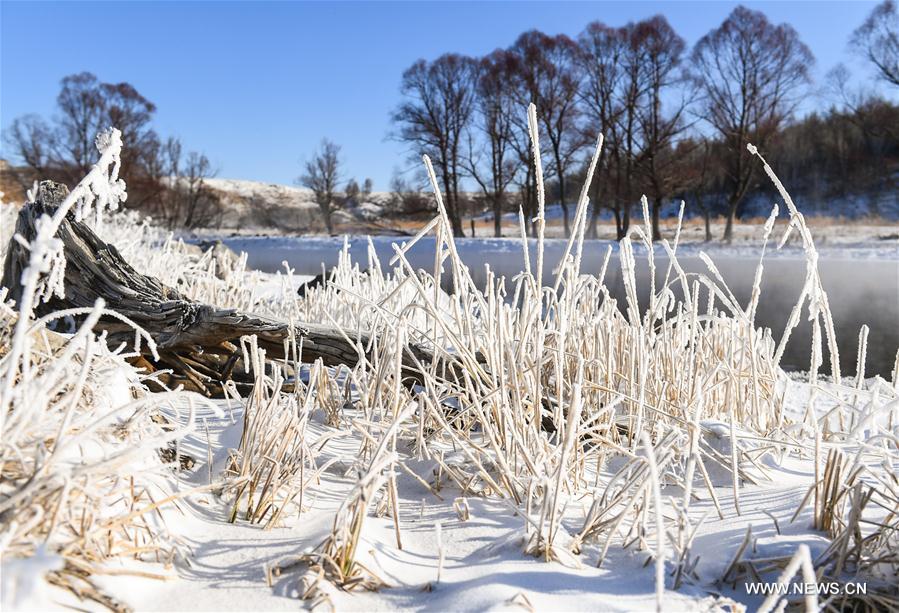 CHINA-INNER MONGOLIA-ARXAN-HALHA RIVER-WINTER SCENERY (CN)