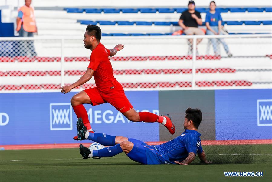 (SP)PHILIPPINES-MANILA-SEA GAMES-SOCCER-THAILAND VS INDONESIA