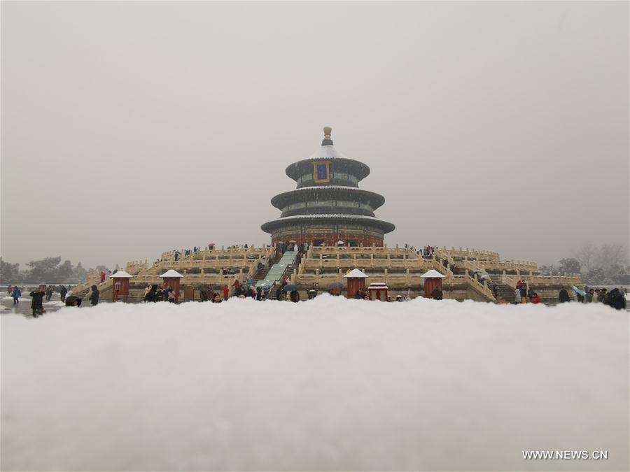 (BeijingCandid) CHINA-BEIJING-WINTER-TEMPLE OF HEAVEN (CN)