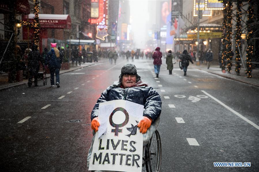 U.S.-NEW YORK-WOMEN'S MARCH