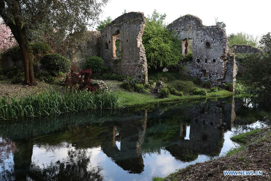 ITALY-CISTERNA-GARDEN OF NINFA