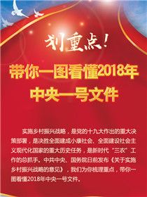 划重点！带你一图看懂2018年中央一号文件